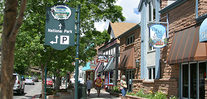 Estes downtown and Stanley Hotel